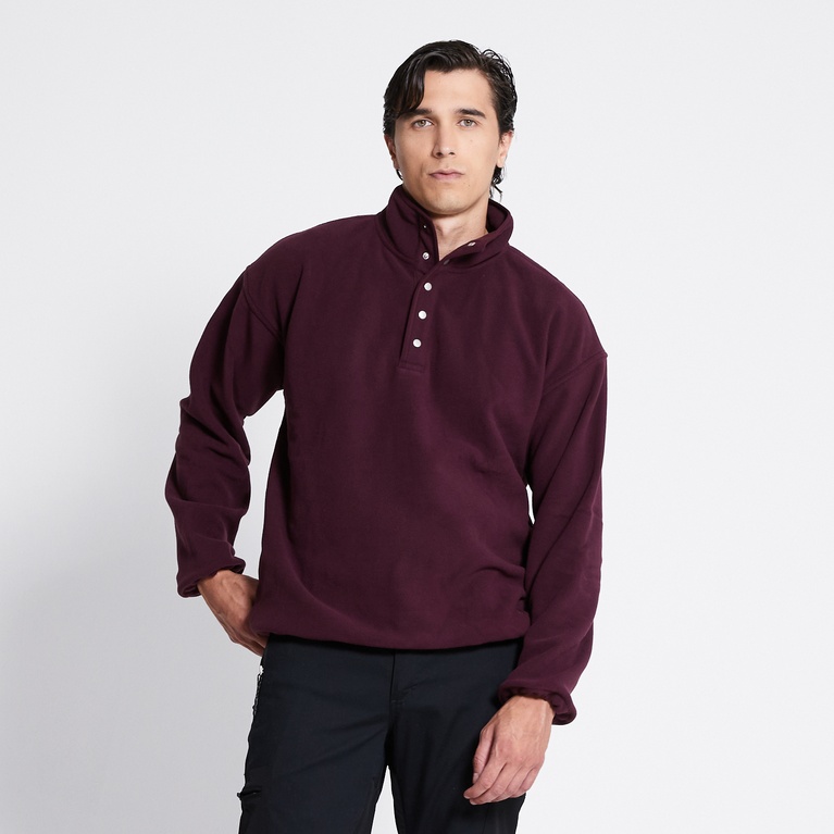 Fleece sweater "Fleece" Aubergine